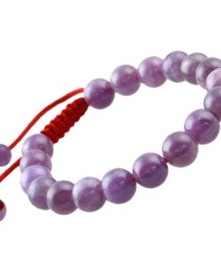 SUNYIK 8mm Round Stone Bracelet for Women, Healing Crystal Macrame Adjustable Bracelets 8mm Round, 5.5-7 Inches amethyst quartz stone 4 61UmnhpHJLL