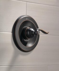 Delta Faucet Windemere 14 Series Single-Function Shower Handle Valve Trim Kit, Oil Rubbed Bronze BT14096-OB (Valve Not Included) 25 61UoBRwPnDL