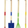 Click N' Play Kids Outdoor Toys Shovel and Rake Set, 4 Piece Kids Gardening Set - Yard and Lawn Tools Set for Leaves - Kids Gardening Tools for Kids and Toddlers Ages 3-8 - Kid Rakes for Leaves Garden Set 18 61UoFmnBm L