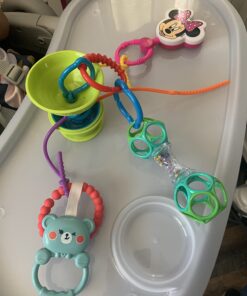 Grapple Suction Cup High Chair Toys Holder | 3 Toy Tethers Keep Toys from Falling | Holds Teethers, Toys, Snack Cups | for Babies 6-12 Months | Perfect for Travel and Restaurant Green 33 61Ur XECLvL