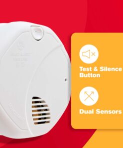 First Alert SA320FF Dual-Sensor Smoke and Fire Alarm, Battery Powered, Frustration-Free Packaging, White , 1 Pack 17 61UrGM2NuhL