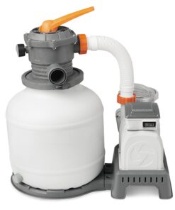 Bestway 58500E Flowclear 2200 Gallon Sand Filter Pump for Above Ground 300 to 14,400 Gallon Swimming Pools with Adapter, (Sand is Sold Separately) 15 61UsI yM4yL