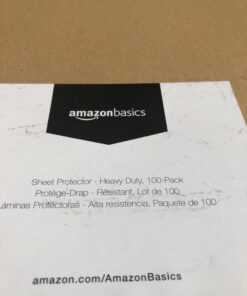 Amazon Basics Sheet Protector, Heavy Duty, 100 Pack, Clear 100 - Pack 27 61UsuJHkuOL