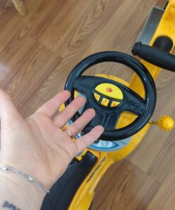 Digger Scooter, Ride-on Excavator, Pulling cart, Pretend Play Construction Truck (Color May Vary) by POCO DIVO Excavator-yellow 21 61UtpIWiH L