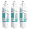 HiWater Refrigerator Water Filter Replacement for ADQ36006101 700P 469690, 9690, ADQ36006102 lfx21976st WSL-3 LFXC24726D LFXS29766S Pack of 3 6 61UuBOnvH2L