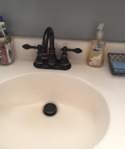 Derengge F-4501-NB 2 Handle Oil Rubbed Bronze Bathroom Sink Faucet with Pop up Drain,cUPC NSF AB1953 33 61UuMqGw0XL