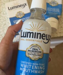 Lumineux Teeth Whitening Mouthwash 16 Oz. - Enamel Safe - Whitening Without The Sensitivity - Certified Non-Toxic - NO Alcohol, Fluoride & SLS Free 16 Fl Oz (Pack of 1) 23 61UuOJKghWL