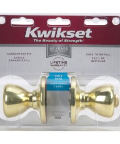 Kwikset 300T 3 CP RCL RCS BBPKG Tylo Bed/Bath Knob in Polished Brass Standard Packaging 4 61UvQyqiZnL