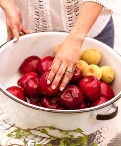 Granite Ware Enamel on Steel Dish Pan with handles, 15-Quart capacity, Speckled White 15 Quart 23 61UxDQxv4UL