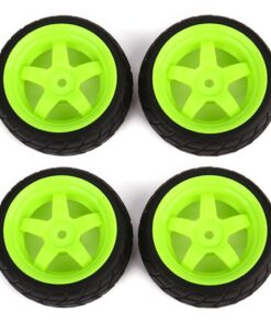 BQLZR Black and Green RC 1: 10 On-Road Racing Car 290143 Wheel Rims & Tires Pack of 4 Black + Green RC1:10 15 61UzC9X GBL