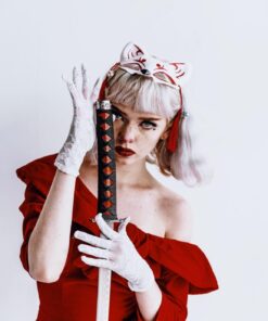 Master Cutlery 3 Piece Marble Red Katana Sword Set 31 61V 1TEaRL