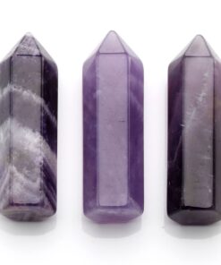 CrystalTears 5pcs Healing Crystal Single Point Wand Natural Gemstone Polished Tumbled Stone Decor-35mm 5pcs-35mm 10 61V21Dm4ZEL