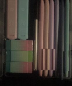 Four Candies Cute Mechanical Pencil Set, 6PCS Pastel Pencils 0.5mm & 0.7mm with 360PCS HB Pencil Leads, 3PCS Erasers and 9PCS Eraser Refills, Aesthetic Mechanical Pencils for Girls Writing 0.5&0.7 mm 42 61V2gBz0EZL