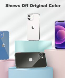 JJGoo Compatible with iPhone 12 Case & 12 Pro Case Clear Soft Transparent Shockproof Protective Slim Thin Bumper Phone Cover for 12 and 12 Pro - 6.1 inch 16 61V2sgHeUeL