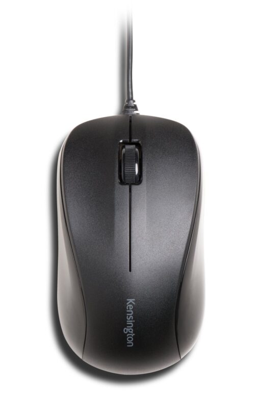 Kensington Silent Mouse-for-Life Wired USB Mouse - Black (K72110US) 1 Count (Pack of 1)