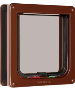 Alternative view of Cat Mate 4 Way Locking Cat Flap with Door Liner, Brown Medium