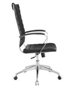 Modway Jive Ribbed High Back Tall Executive Swivel Office Chair With Arms In Black 23 61V69HkDnBL
