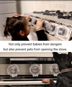 EUDEMON Clear 6pack Safety Children Kitchen Stove Gas Knob Covers (Clear) 28 61V6qOaSlRL