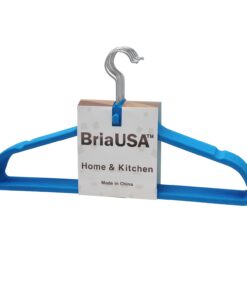 Alternative view of BriaUSA Cascade Hangers Blue Steel Swivel Hooks -Slim, Sturdy Saves You Extra Space - Set of 10