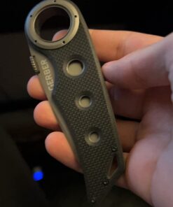 Gerber Gear Remix Folding Knife - 3" Partially Serrated Edge Pocket Knife - EDC Gear and Equipment - Black Serrated Edge-Black 45 61V88NYSML