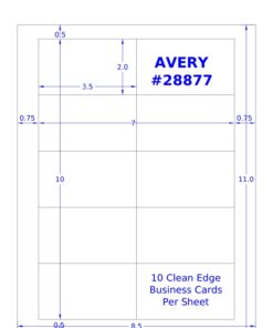Avery Two-Side Printable Clean Edge Business Cards for Inkjet Printers, White, Matte, Pack of 120 (28877) 120 Cards 26 61VA7UT55fL