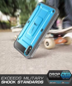 SupCase Unicorn Beetle Pro Series Case Designed for iPhone XR, with Built-in Screen Protector Full-Body Rugged Holster Case for iPhone XR 6.1 Inch (2018 Release) (Blue) Blue 18 61VB9j15rIL