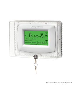 Honeywell Home CG512A1009 Large Thermostat Guard, Fits Thermostats 8. 25" W x 5. 75" H or Smaller 1 20 61VBnrPfHNL