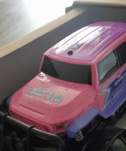 Ruko 1601AMP3 Amphibious RC Truck for Girls, IPX6 Warterproof Monster Truck, 1:10 Large Remote Control Car for All Terrain, 2 Rechargeable Batteries for 50 Min Fun Time, Gifts for Kids Pink 33 61VBv32TDmL