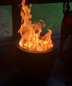 Portable Smokeless Wood Pellet Firepit - Flame Genie FG-16 Portable Fire Pit, Smoke-Free Wood Pellet Fire Pit, USA Made, Smokeless Fire Pits for Outside, 13.5" Diameter, Smokeless Firepit, Black 57 61VC1gLk 1L