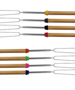 KEKU Marshmallow Grill Sticks 8 Piece Set For Roasting spits for cooking ovens and Hot Dog Forks Kids Camping Campfire Accessories 9 61VC7P8yBIL