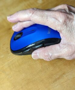 Logitech M510 Wireless Computer Mouse – Comfortable Shape with USB Unifying Receiver, with Back/Forward Buttons and Side-to-Side Scrolling, Blue Dark Blue 40 61VCN0yDTL