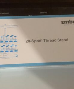 Embroidex - 20 Spool Thread Stand for All Home Embroidery Machines Brother Babylock Janome Bernina Pfaff etc.. 19 61VDtcdc2L