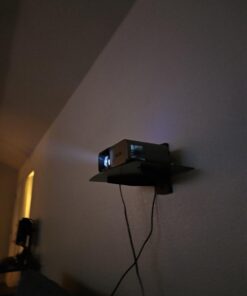 WALI Floating Entertainment Center Shelves, Holds Up to 17.6lbs, TV Shelf with Strengthened Tempered Glasses for DVD Players, Cable Boxes, Games Consoles, TV Accessories (CS201B), 1 Shelf, Black 1-Shelf 30 61VEYgeWKFL