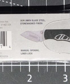 Kershaw Cinder Multi-Function Folding Pocketknife (1025); 1.4 Inch 3Cr13 Stonewashed Blade; Manual Opening; Liner Lock; Bottle Opener; Keychain Carry; Black Glass-Filled Nylon Handle; 0.9 oz 35 61VEZLIyVhL