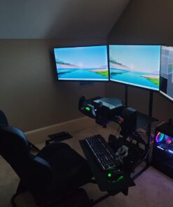 Volair Sim Universal Flight or Racing Simulation Cockpit Chassis with Triple Monitor Mounts 35 61VIAFiXfoL 1