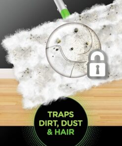 Swiffer Sweeper Dry Mop Refills for Floor Mopping and Cleaning, All Purpose Floor Cleaning Product, Unscented, 52 Count (Packaging May Vary) 52 Count (Pack of 1) 21 61VIsDwAlVL