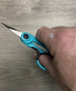 SINGER 00557 4-1/2-Inch ProSeries Detail Scissors with Nano Tip, Teal 1-Pack 34 61VJKfrr BL