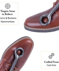 FootFitter Cast Iron Ball & Ring Shoe Stretcher, Spot Stretching Device, Target Stretching for Bunion, Corn & Hammertoes Grey 6 61VLI2zREiL