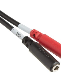 Hosa YMM-261 3.5 mm TRS to Dual 3.5 mm TSF Stereo Breakout Cable, Black 3.5mm TRS to Dual 3.5mm TSF 16 61VLN06nLL
