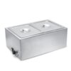 SYBO Commercial Grade Stainless Steel Bain Marie Buffet Food Warmer Steam Table for Catering and Restaurants (2 Sections) 2 Sections 38 61VM0WzDEL
