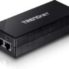 TRENDnet Gigabit Power Over Ethernet Plus Injector, Converts Non-Poe Gigabit To Poe+ Or PoE Gigabit, Supplies PoE (15.4W) Or PoE+ (30W) Power Network Distances Up To 100M (328 ft.), Black, TPE-115GI 1 49 61VNtknd7pL