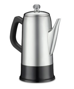 Cuisinart PRC-12 Classic 12-Cup Stainless-Steel Percolator, Black/Stainless 18 61VOZZriamL