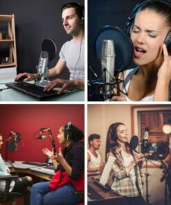 Alternative view of Earamble Studio Microphone Pop Filter Round Shape Mic Wind Mask Shield Screen