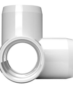 FORMUFIT 3/4" 4-Way PVC Tee Furniture Grade Fitting in White, 1.050" Actual ID, (Pack of 8), Made in USA, UV-Resistant, Impact-Proof, Quickly Construct Tiered Structures with PVC Pipe - F0344WT-WH-8 11 61VPptGps3L