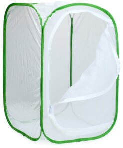 RESTCLOUD Insect and Butterfly Habitat Cage Terrarium Pop-up 24 Inches Tall with 10Pcs 10ML Floral Tubes 36 61VPsHwAymL