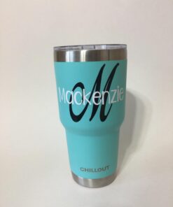 CHILLOUT LIFE 30oz Stainless Steel Tumbler with Lid - Double Wall Vacuum Insulated Large Travel Coffee Mug with Splash Proof Lid and Straw for Hot & Cold Drinks, Teal Tumbler, Pack of 1 30oz (pack of 1) Aqua Blue 34 61VPvjjODVL
