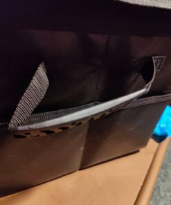 EXLIFBAG File Organizer, Fireproof File Box with Lids, Important Document Organizer Box with Lock, Portable File Folder Organizer with Handle Black 1 Layer 64 61VQsElHo0L