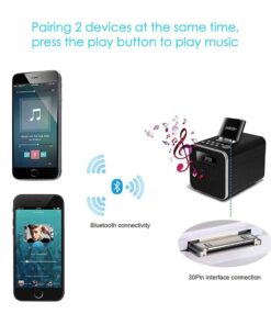 ZIOCOM 30 Pin Bluetooth Adapter Receiver for Bose iPod iPhone SoundDock and Other 30 pin Dock Speakers with 3.5mm Aux Cable(Not for Car and Motorcycles), Black 31 61VR0YGcETL