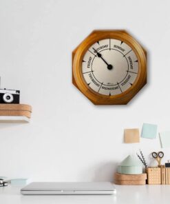 DayClocks Classic Day of The Week Wall Clock with Solid Wood Frame – Calendar Day Clock – Ideal Retirement Gift for Men & Women – Oak, 10" 10" 21 61VRxqL3FZL 1