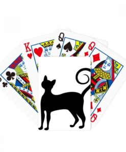 DIYthinker Black Cat Meow Elegant Animal Silhouette Poker Playing Cards Tabletop Game Gift